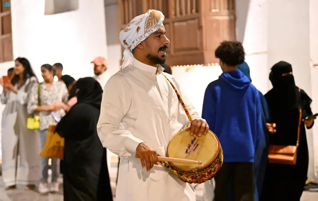 دكاكين رمضان (شارع الندى) - المسحراتي - موسم رمضان جدة التاريخية