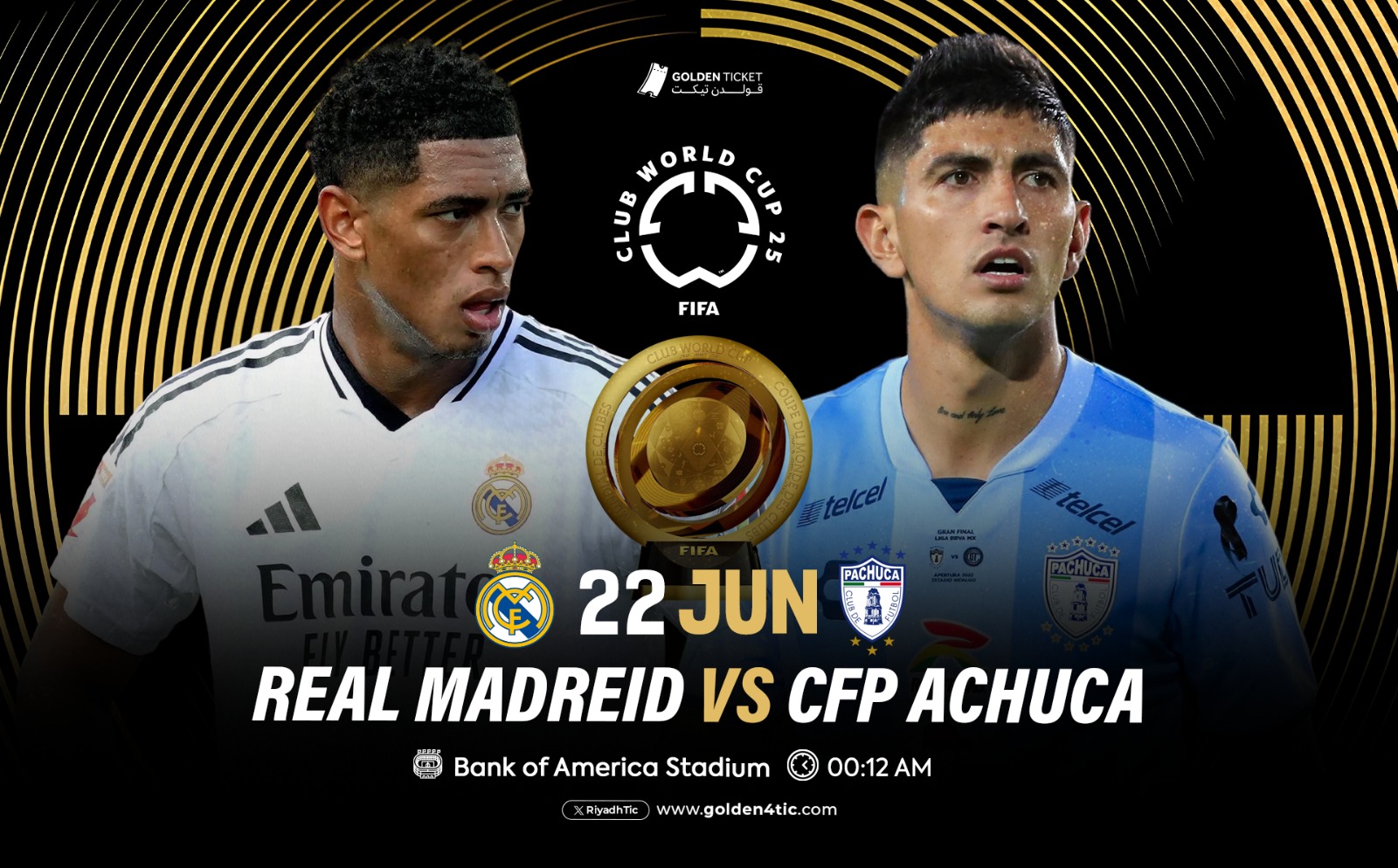 مباراة ريال مدريد الاسباني ضد باتشوكا المكسيكي في كأس العالم للأندية 2025